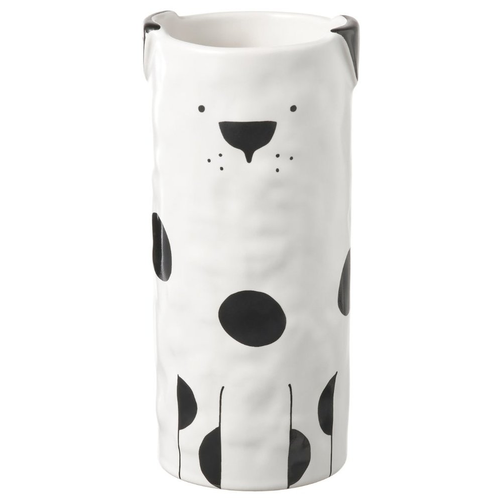 NEW ! IKEA FATALIG FÅTALIG Vase Dog Off-white 5 ¾" 804.663.11